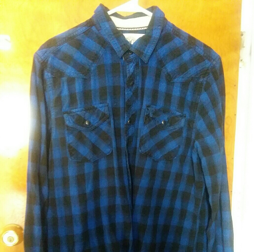 Mens Roebuck & Co. Button Up Shirt